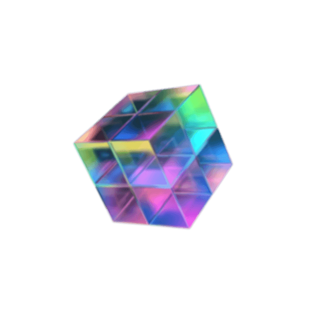 Decorative holographic shape